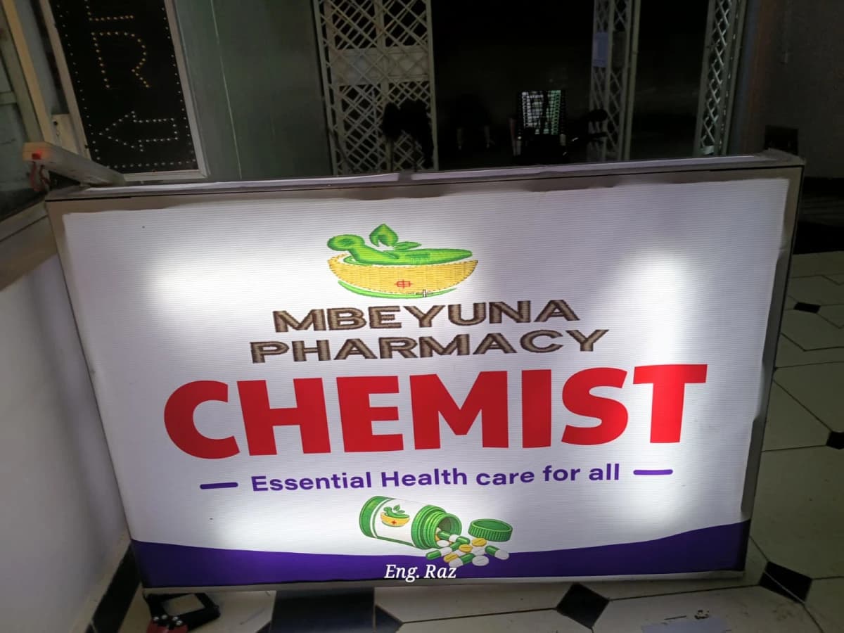 Mbeyuna Pharmacy Light Box Design