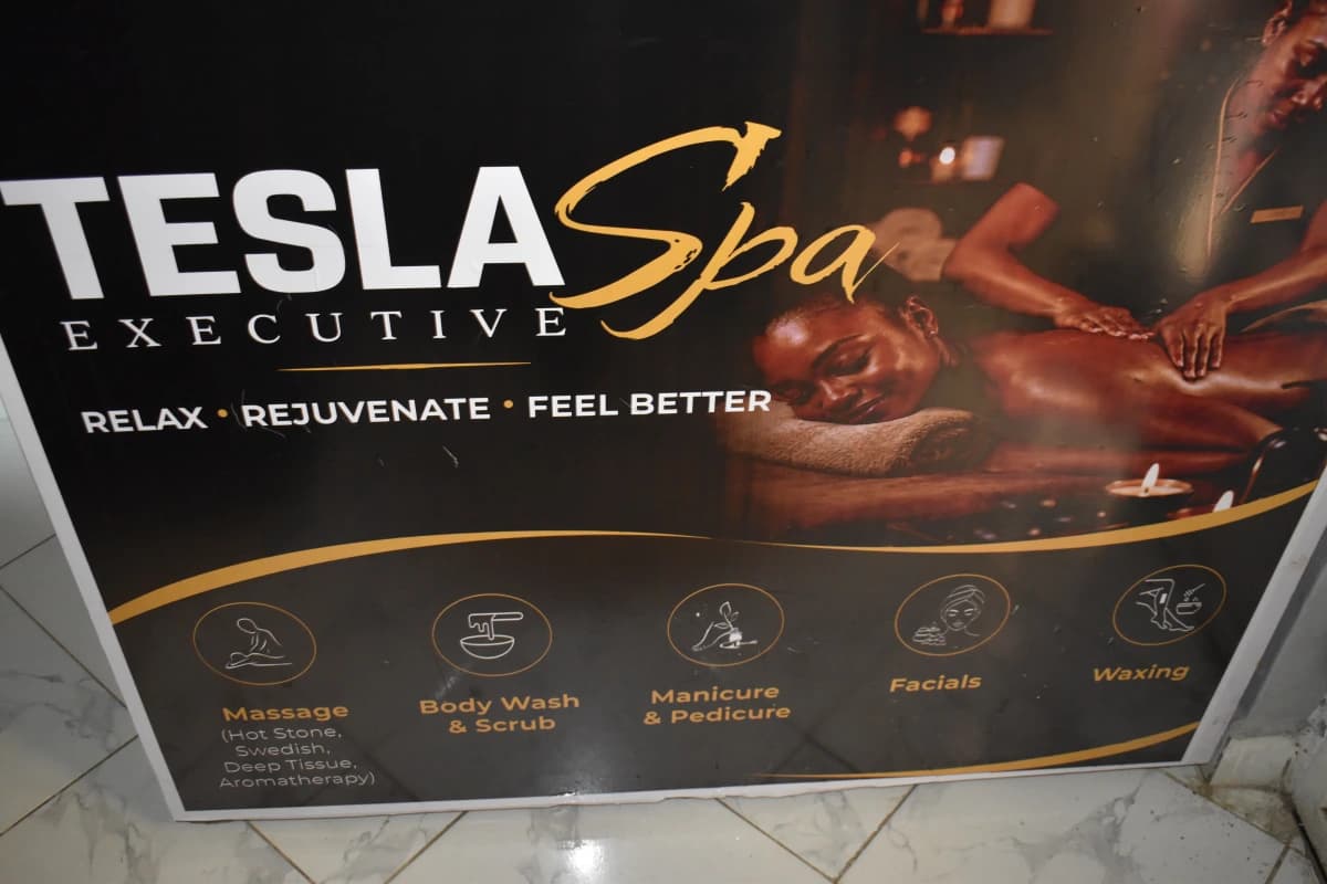 Tesla Executive Spa Sticker Branding