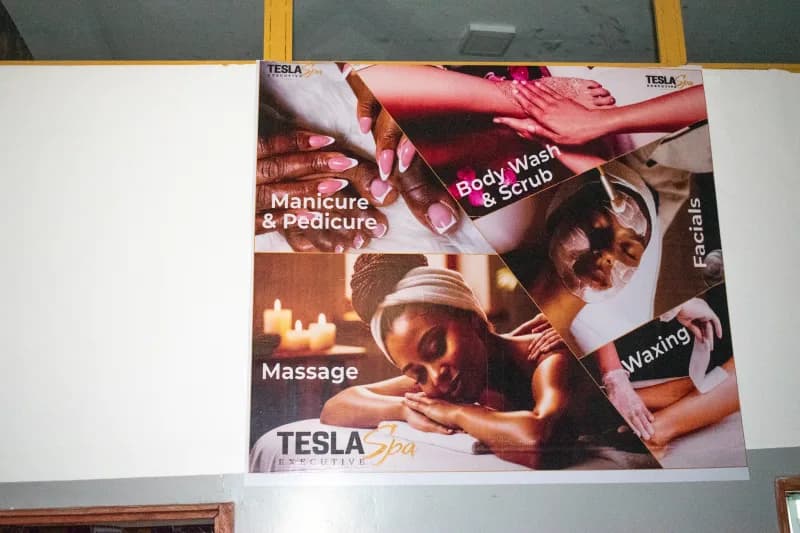 Tesla Executive Spa Sticker Branding